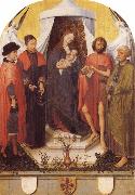 Roger Van Der Weyden Madonna with Four Saints oil painting